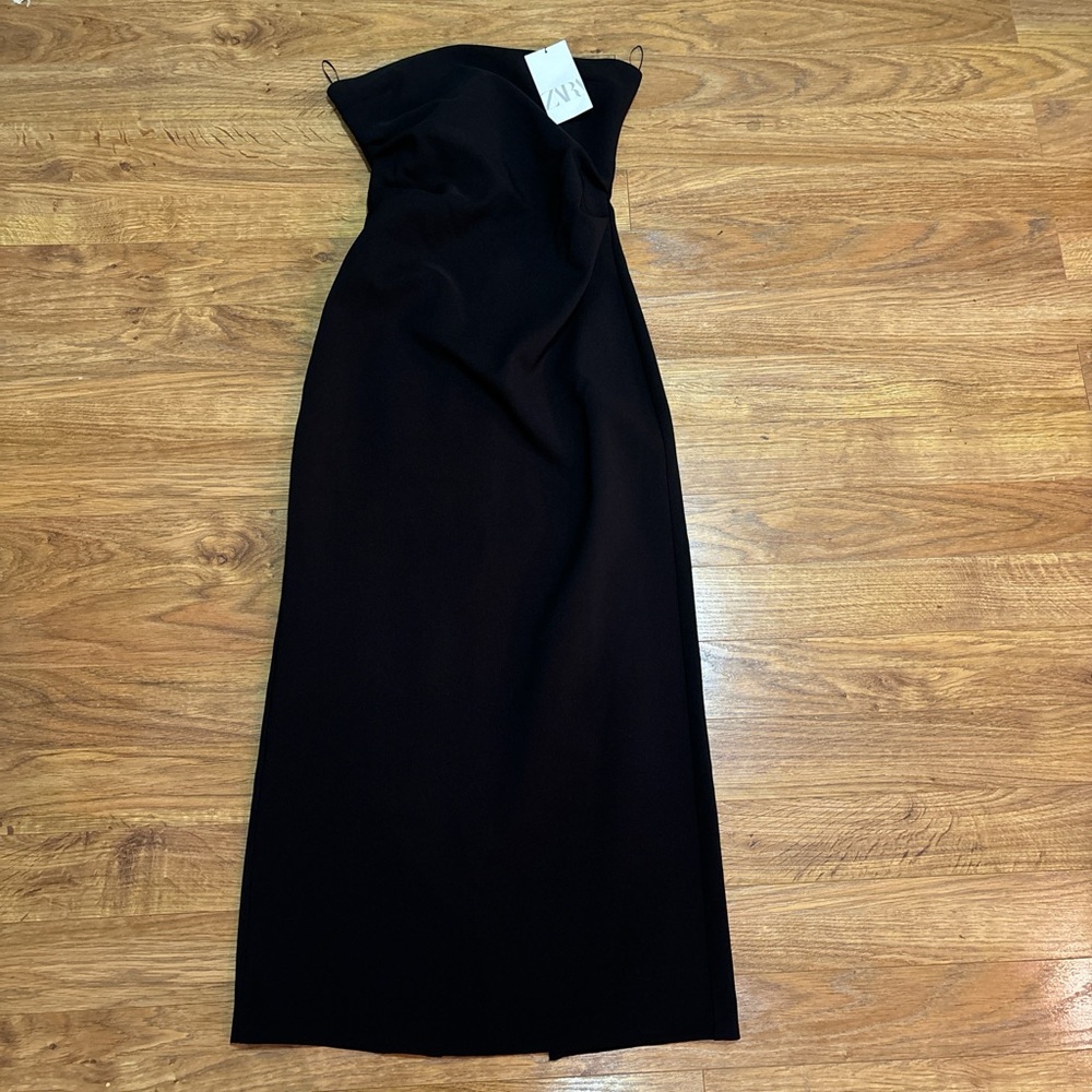 Zara strapless midi dress.  NWT. Size small